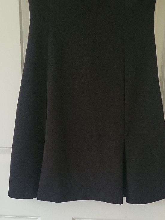 Zara Black Zip Front Mini Dress Collar Cap Sleeve A-Line Womens Size S NWT - Picture 4 of 9